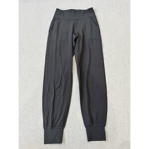 Lululemon Align Jogger Black Active Pant Pockets 27"inseam Womens 4`